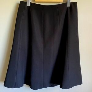 Calvin Klein Women's Black A-Line Midi Skirt Size 8 Flare‎
